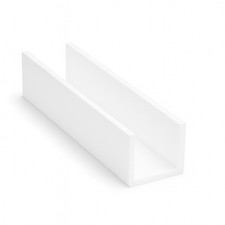 U Profil 10cm 3mm Weiß |