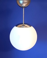 Große BAUHAUS Kugel-Lampe Art Déco  Ø25cm Decken-Hänge-Lampe 30er Vintage