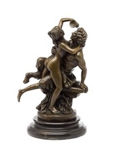 Bronzeskulptur Faun erotisches