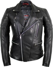 Retro Motorrad Lederjacke