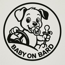 3x baby on board dog car