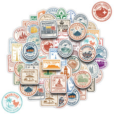 50x Kofferaufkleber im