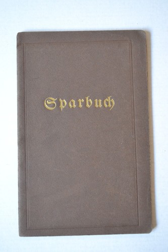 Altes genossenschafts sparbuch - altes,