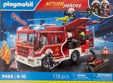 Playmobil 9464 Action Heros Feuerwehr mit Sound Neu / OVP