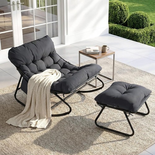 Schaukelstuhl mit hocker patio - mit,