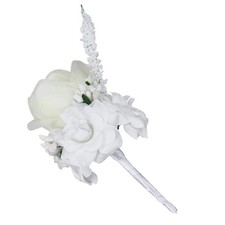 Rosa Seiden Corsage Braut