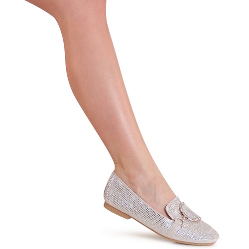 Damenschuhe glitzer mokassins - damenschuhe,