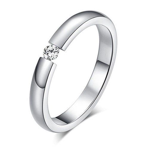 Damen ring aus edelstahl - aus, mit