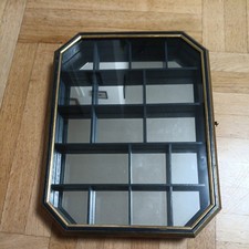 Setzkasten Holz Glastür