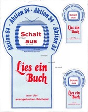 Werbe Aufkleber - Aktion 1984