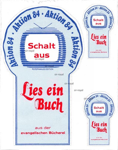 Werbe aufkleber aktion - werbe,