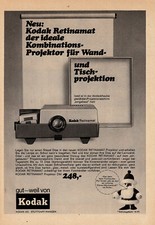 3w20854/ Alte Reklame von 1966 – KODAK – Dia-Projektor RETINAMAT