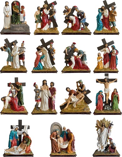Heiligenfigur set teilig - set, 15-teilig
