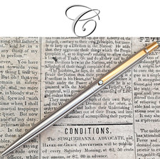 Montblanc SlimLine 2938 Golden Line Kugelschreiber aus Edelstahl