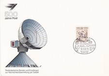 500 Jahre Post Gedenkblatt Parabolantenne, 1990