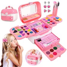 Kinderschminke Set Mädchen Waschbar Schminke Schminkkoffer Mädchen Spielzeug