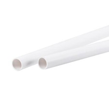 2x PVC Rohr Rund starre Kunststoffrohr 10mm ID 12mm AD 500mm Weiß für Wasserrohr