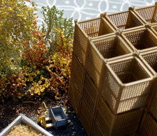 6 Kartoffel Gitterboxen H0 1:87 Modell Bausatz 3D Druck DDR Palette LPG Lager