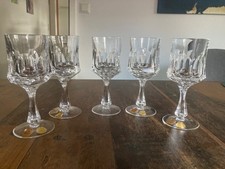 5 wunderschöne alte Nachtmann Kristallgläser Weingläser Bleikristall