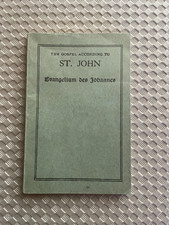 The Gospel according to St. John, Evangelium des Johannes