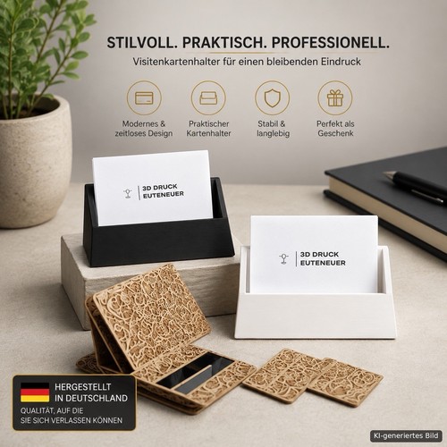 Visitenkartenhalter querformat - visitenkartenhalter,