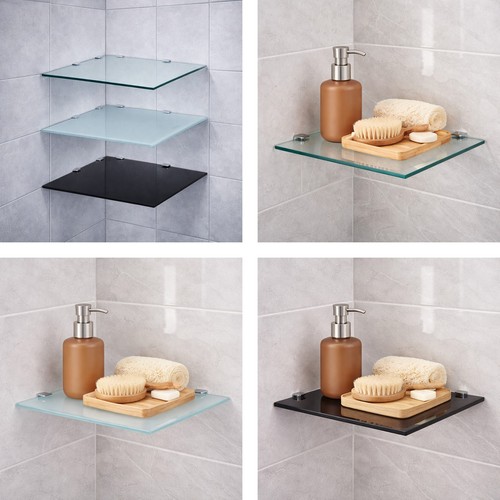 Glas eckregal bad - glas,