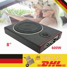 600 Watt Bass Box Aktiv Subwoofer Kompakt Lautsprecher Auto Untersitz Subwoofer