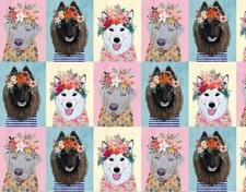 FREE SPIRIT Hunde Blumen