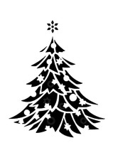 Schablone " Tannenbaum2... "