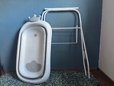 Baby Falt-Badewanne mit Gestell - Weiß