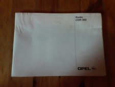 Opel radio cdr 500 - opel,