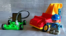 Lego Duplo aus 3606 Go-Cart Transporter Rescue Service Kran Abschlepp Truck Auto