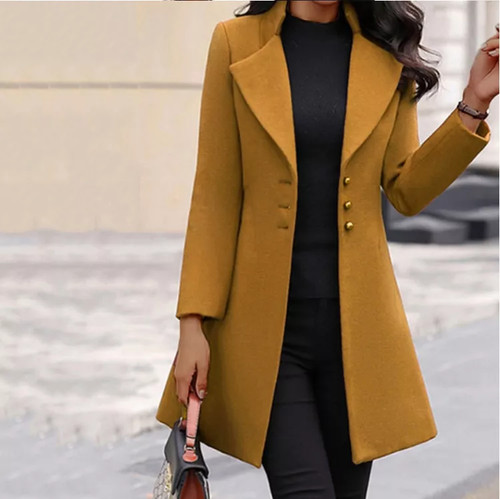 Damen mantel langer blazer - langer,