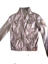 tigha lederjacke braun damen