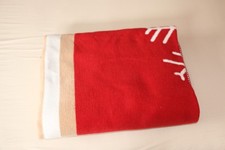 Kuscheldecke/Wohndecke von Borbo dreifarbig Rot/Weiß/Beige 145 x 190 cm, waschba