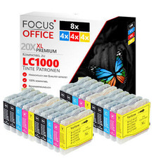 20 Patronen Kompatibel für Brother LC1000 DCP 135c 150c 153c MFC 235c 260c 660cn