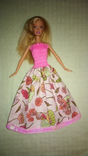 Barbie kleid feen elfe pink - kleid,