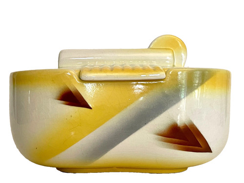 Seltene art deco deckeldose - art,