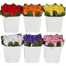 6er Set Kunstblumen Rosen im