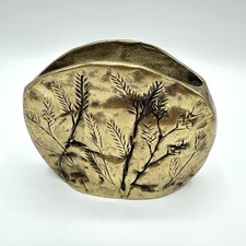 Vase Messing Pflanzen Gräser