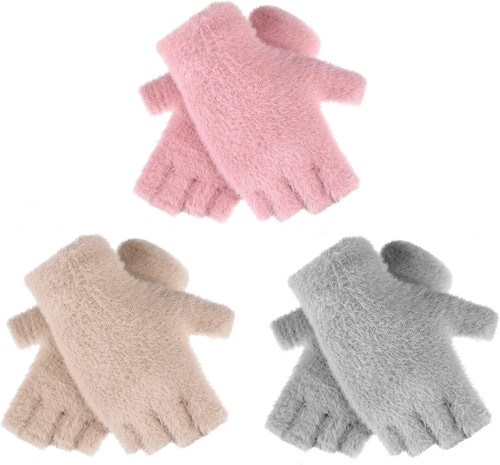 Paar halb finger handschuhe - halb,