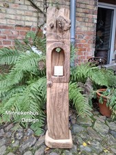 Lampe Windlicht Fachwerk Stimmungslicht Eiche Stehlampe Leuchte Dekosäule Althol