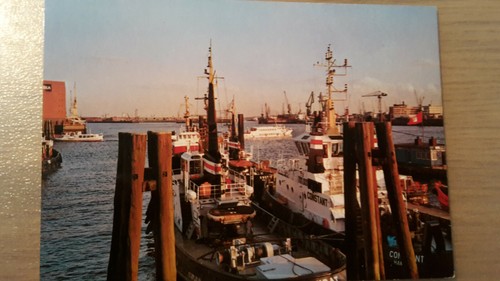Postkarte hafenschlepper - postkarte,