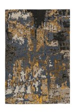 Kurzflor Teppich Blau Vintage