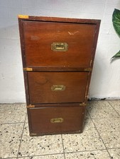 Schiffskommode  Englische Möbel original Military Mahagoni Kommode Truhe  Alt