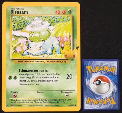 Pokemon bisasam xxl karte - pokemon,