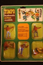 Timpo Indianer auf Pappkarte