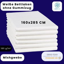 Weiße Bettlaken ohne