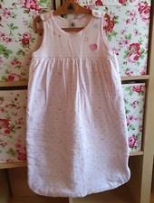 Petit Bateau schöner Schlafsack rosa bunt Herzen zum Kürzen 60-76cm