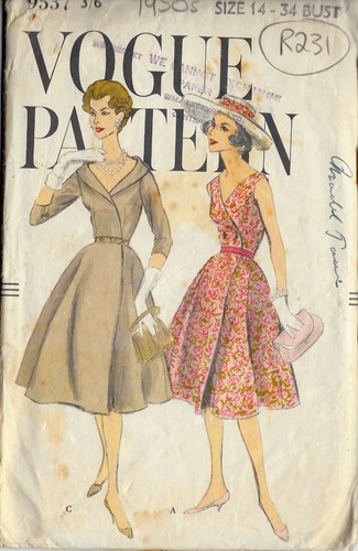 1950s vintage vogue nähen - vintage,